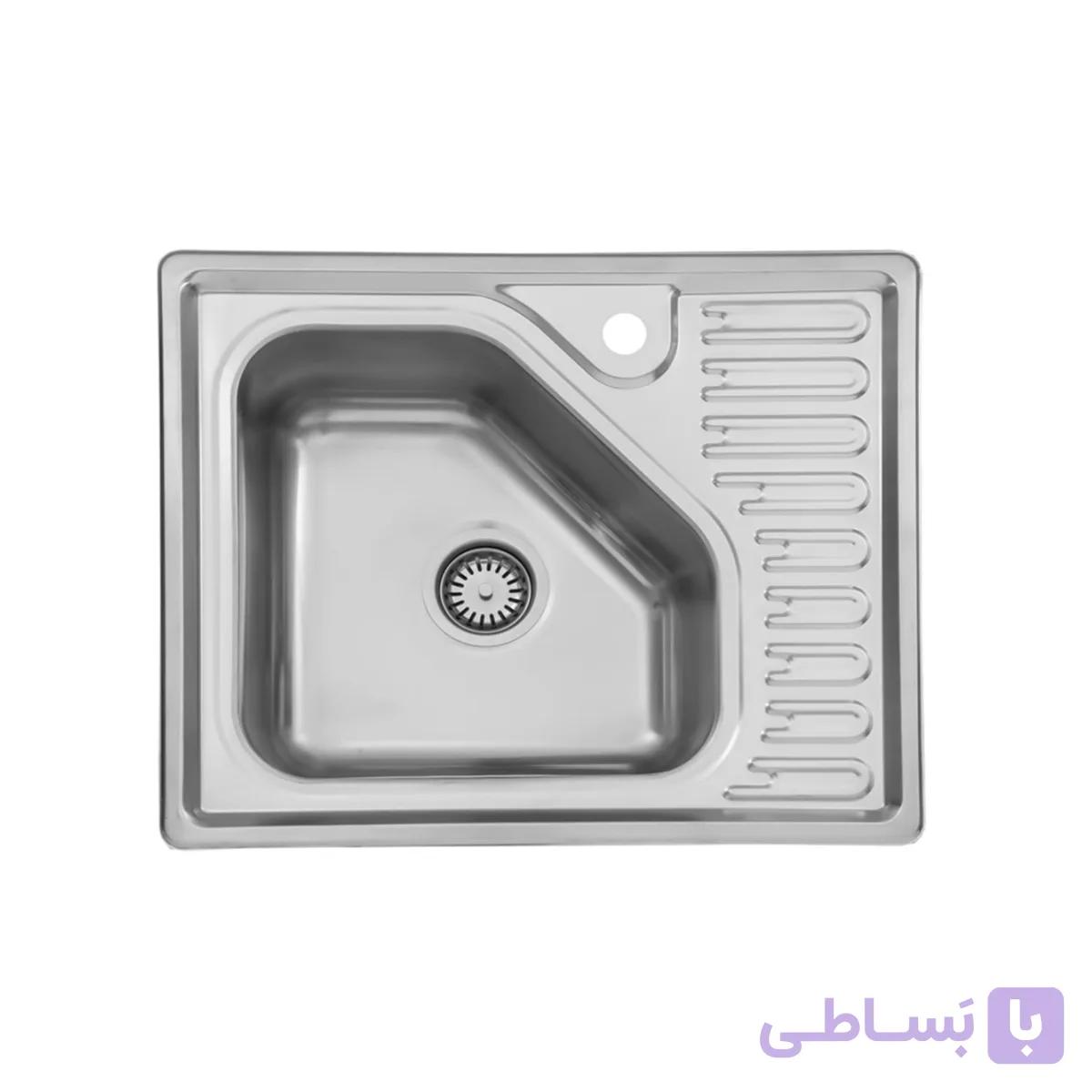 سينک ظرفشویی توکار استیل البرز مدل 810 — تصویر 1