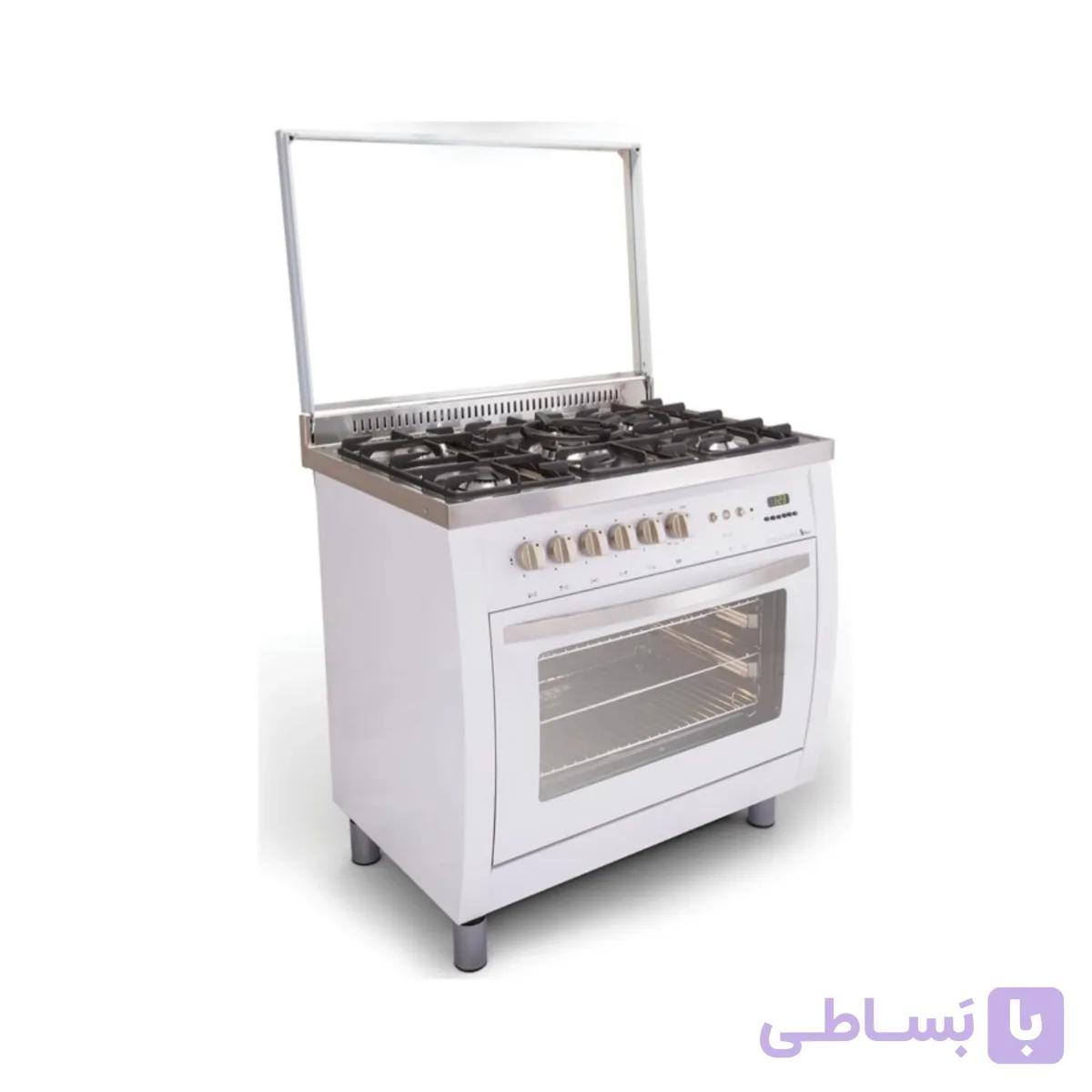 اجاق گاز مبله فردار هلالی اخوان مدل M11-EDTR-NT سفید — تصویر 1