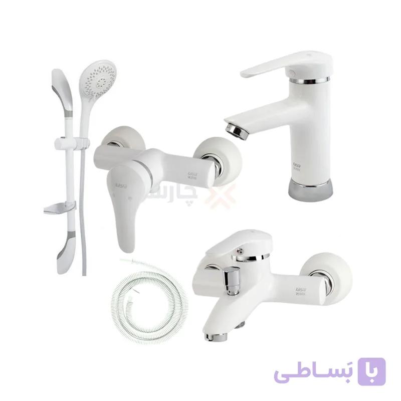 ست پنج تکه کسری مدل آبتین سفید — تصویر 1