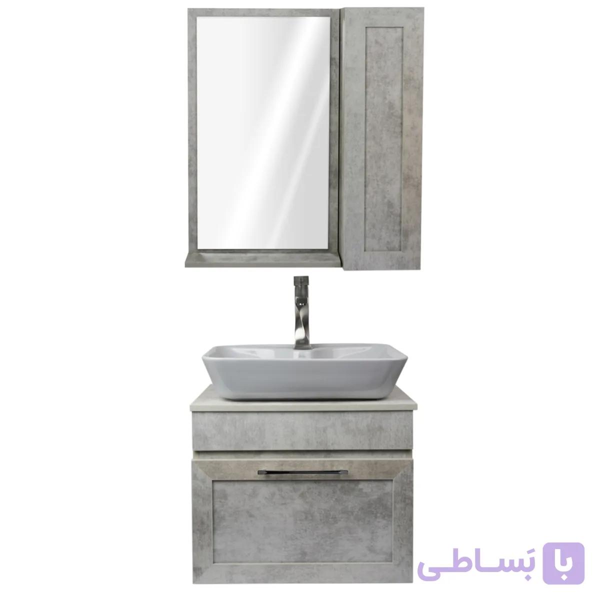 ست کابین روشویی و آینه چارسو مدل لستا Lesta (سایز 60) — تصویر 1