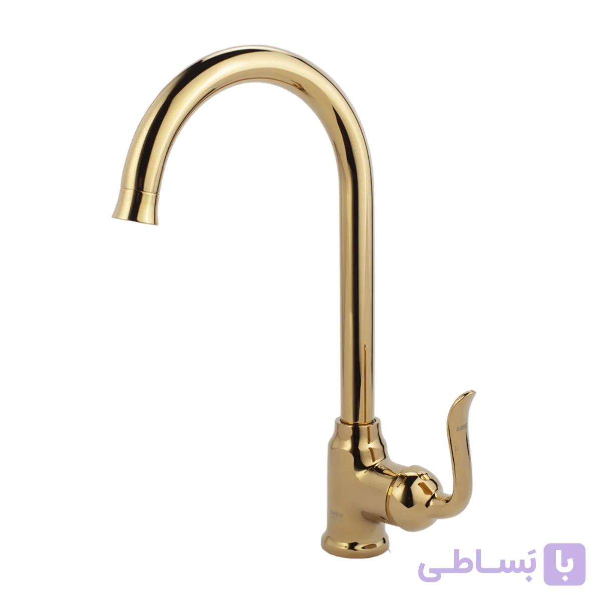 شیر ظرفشویی کسری مدل رابین مشکی طلایی