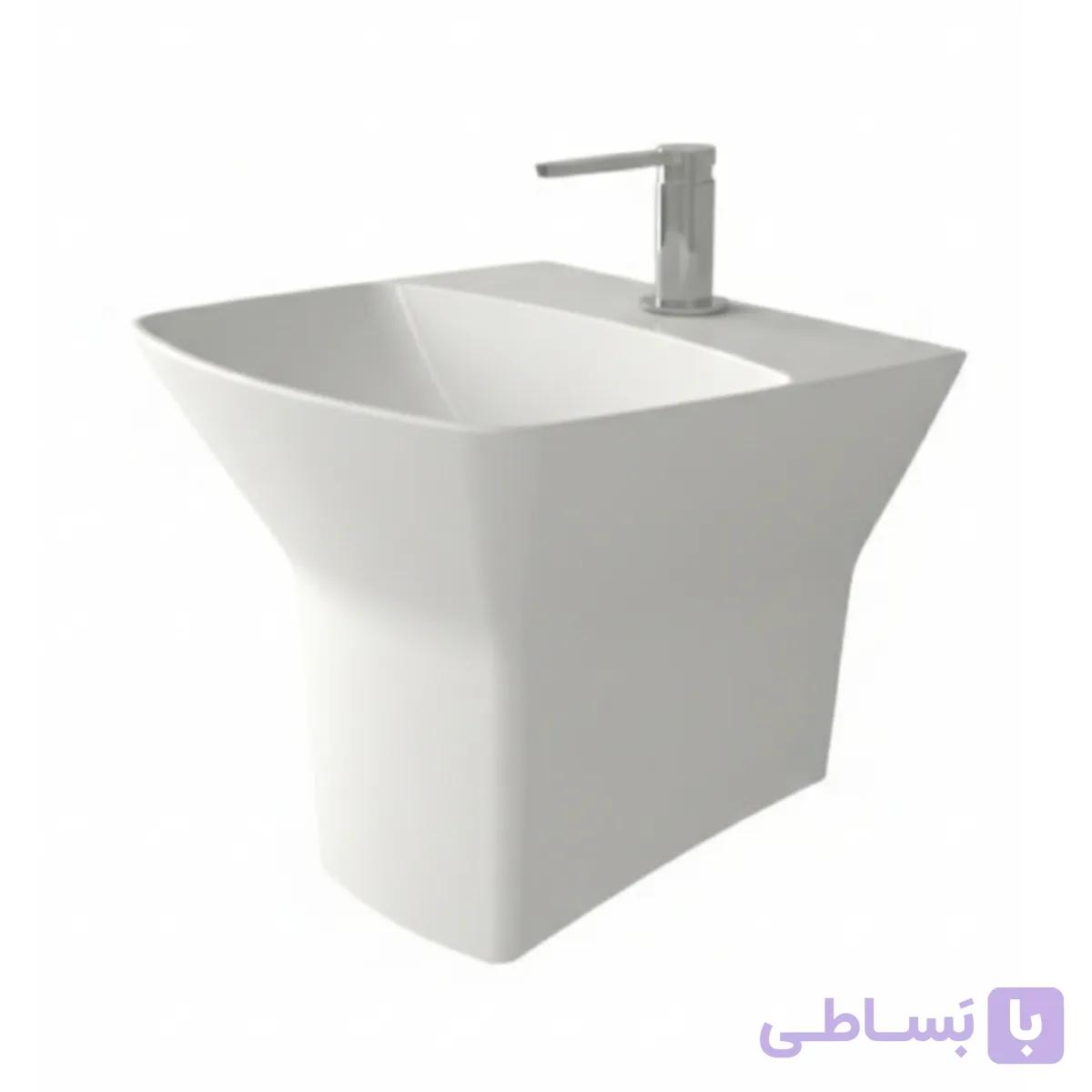روشویی نیم پایه والهنگ گلسار مدل گاترین — تصویر 1