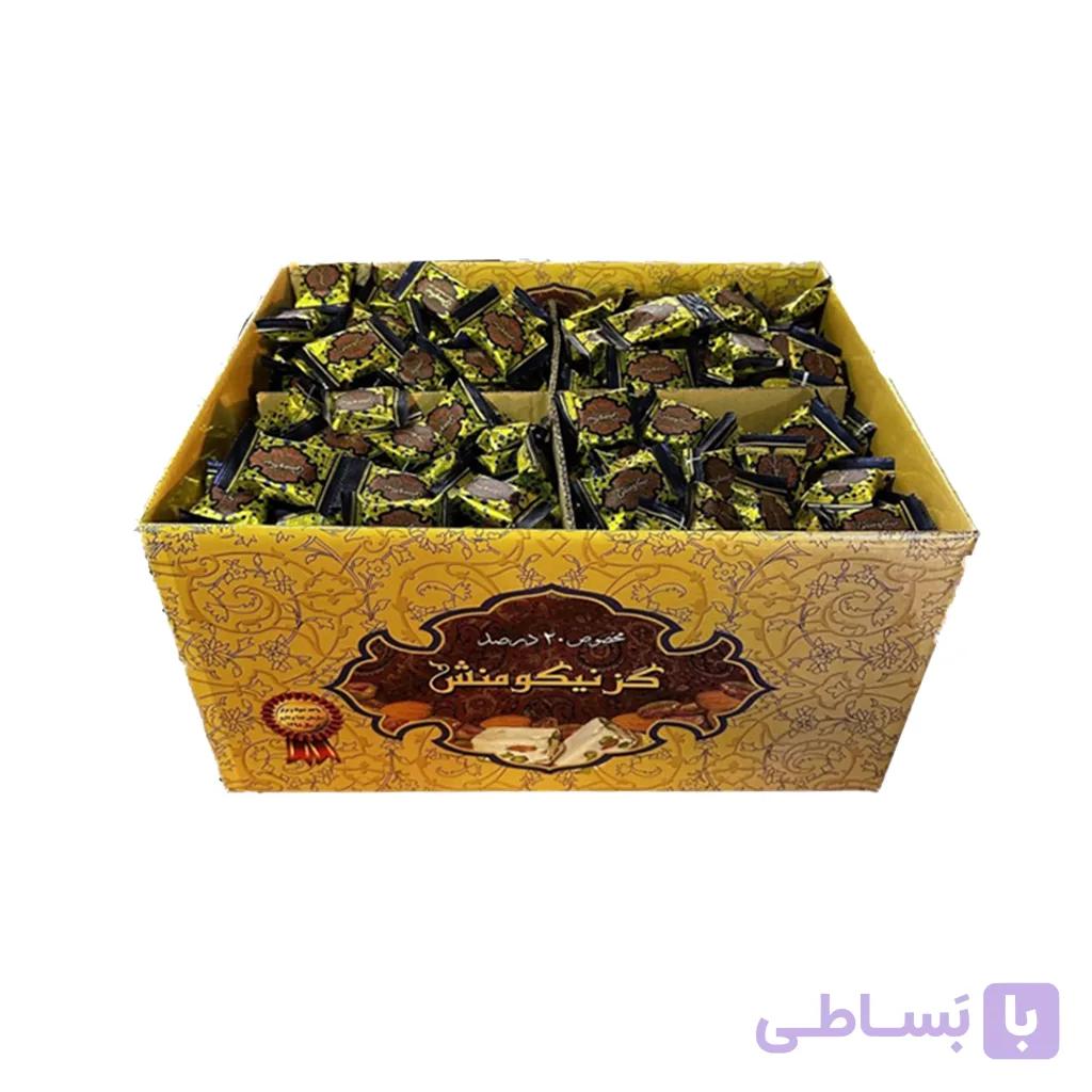 گز فله 20 درصد مخلوط پسته و بادام 5 کیلوگرمی — تصویر 1
