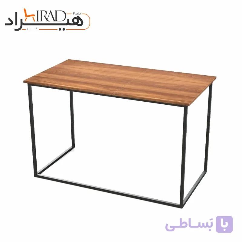 میز تحریر پایه فلزی صفحه چوبی مدرن هیراد مدل T215 — تصویر 1