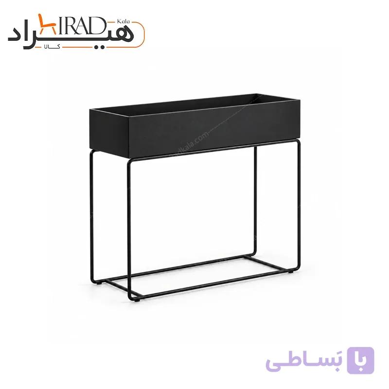 کنسول فلزی باکس دار مشکی هیراد مدل B149 — تصویر 1