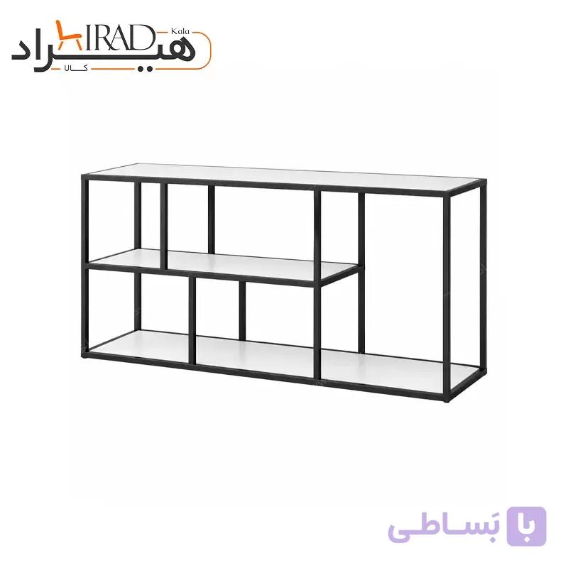 کنسول فلزی دو طبقه صفحه سفید هیراد مدل B144 — تصویر 1