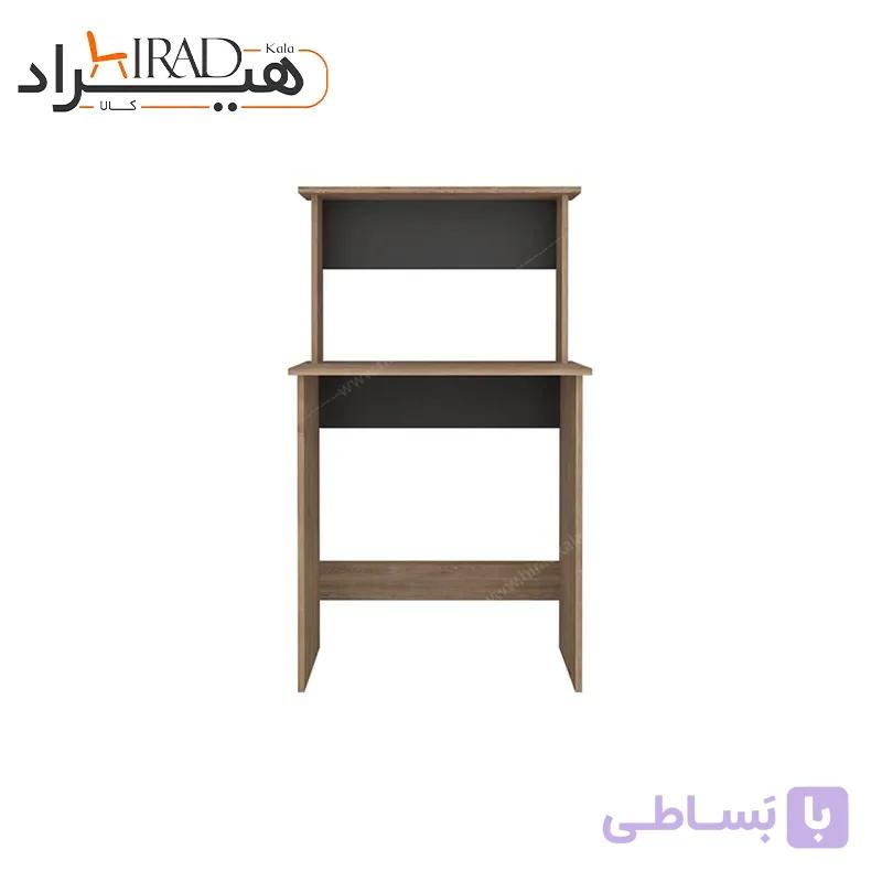 میز تحریر دوطبقه شلف دار چوبی هیراد مدل T214 — تصویر 1