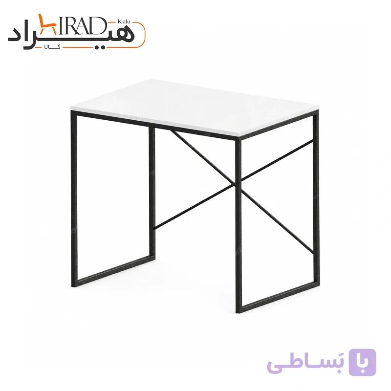 میز تحریر فلزی ساده کمجا پایه ضربدری هیراد مدل T218 — تصویر 1