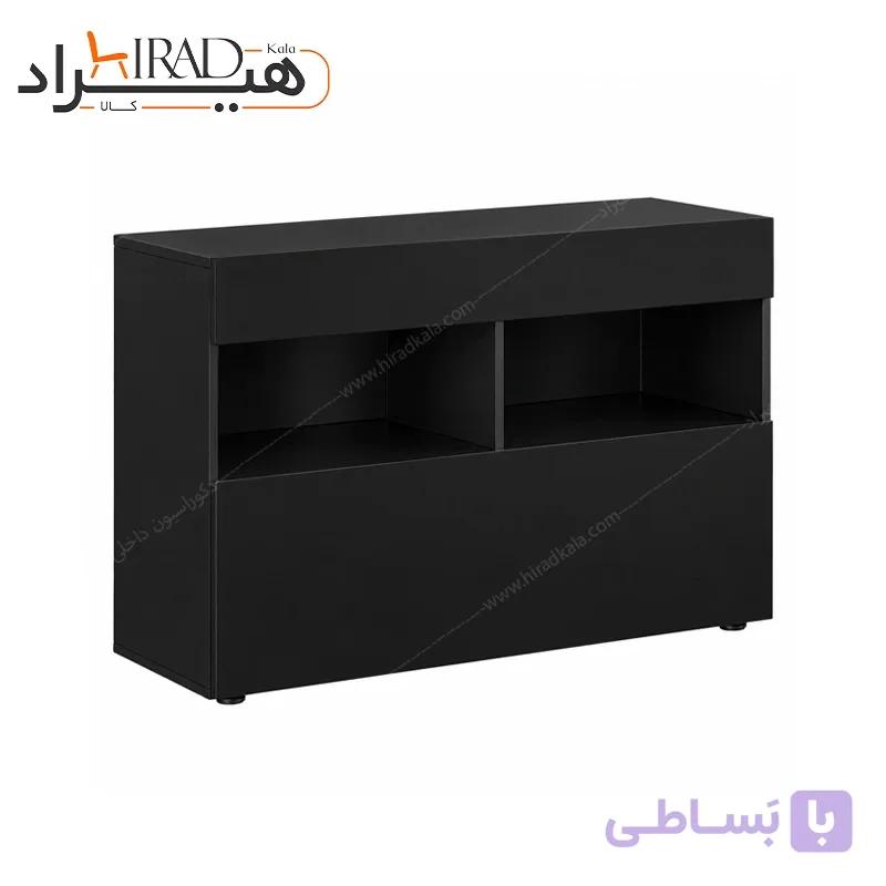 بوفه مشکی طبقه باز درب دار هیراد مدل B146 — تصویر 1