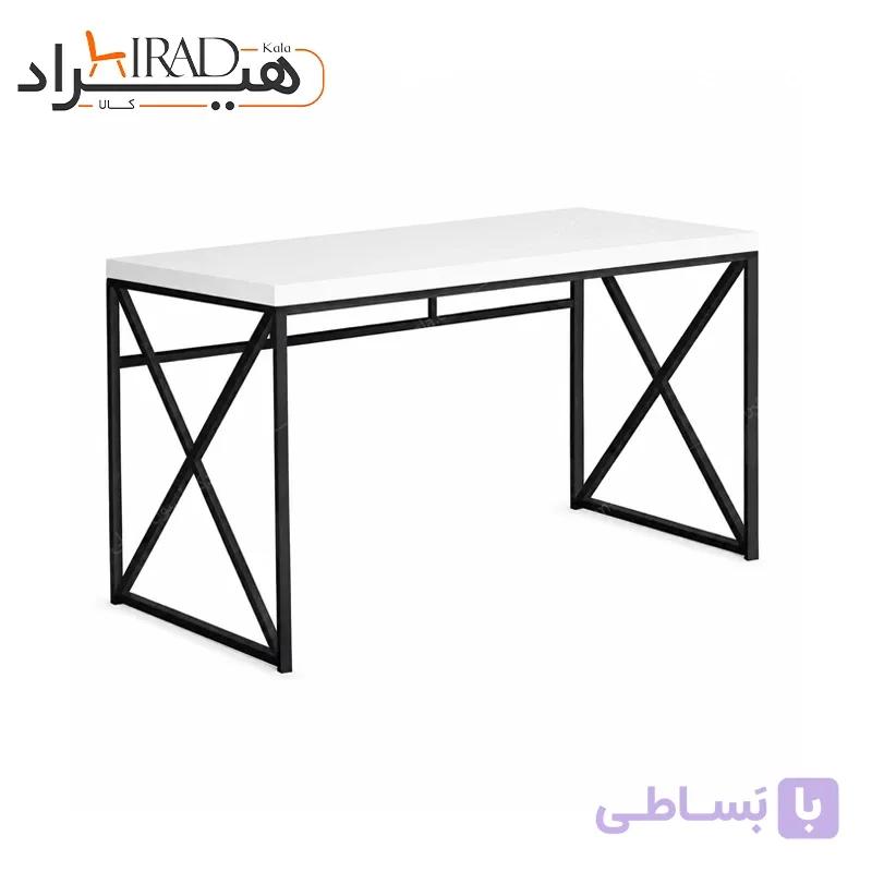 میز تحریر فلزی کشودار پایه ضربدری هیراد مدل T217 — تصویر 1