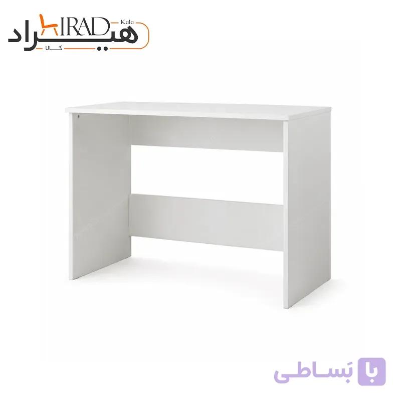 میز تحریر سفید ساده بدون کشو هیراد مدل T222 — تصویر 1