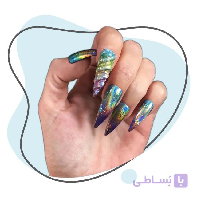 آموزش طراحی ناخن ژل حرف ای جلسه ۸ — تصویر 1