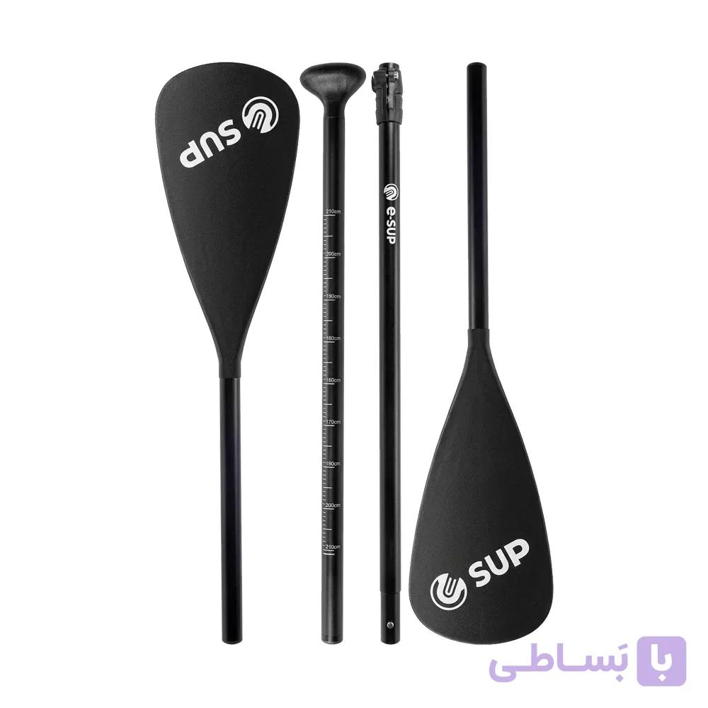 پارو پدل برد آلومینیومی دو طرفه E-SUP — تصویر 1