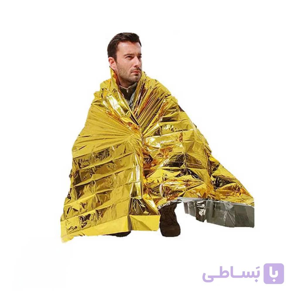 پتوی نجات طلایی | پتوی اضطراری سبک و مقاوم — تصویر 1