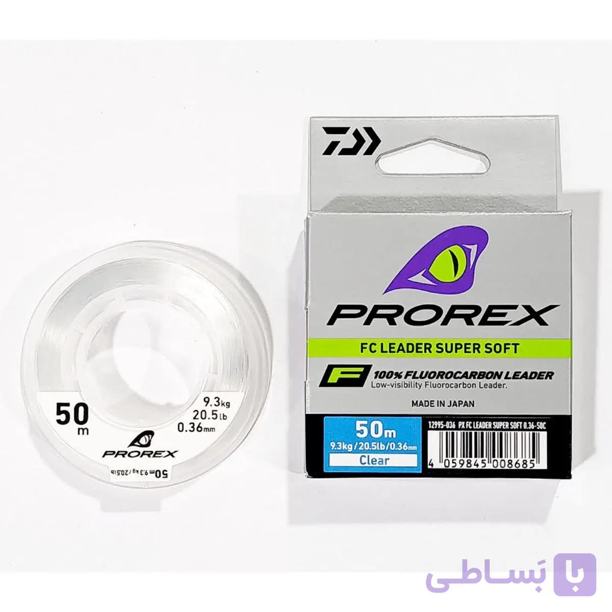 نخ لیدر فلوروکربن DAIWA PROREX Prorex FC Leader Super Soft — تصویر 1