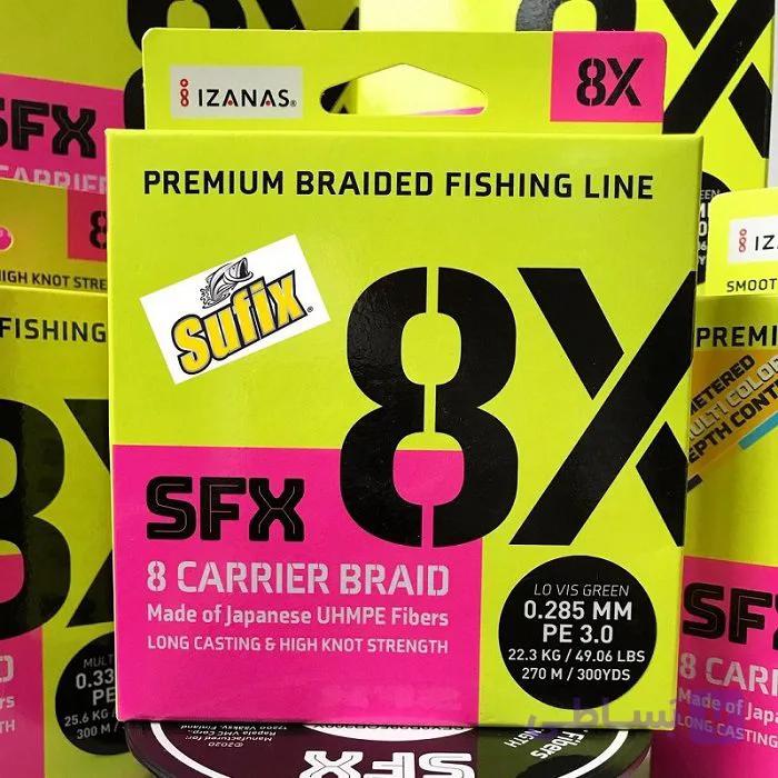 نخ ماهیگیری براید W.P.E 8X سبز 150 متری — تصویر 1