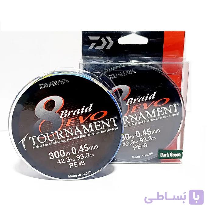 نخ ماهیگیری دایوا تورنومنت مولتی کالر Daiwa Tournament 8 Braid EVO — تصویر 1