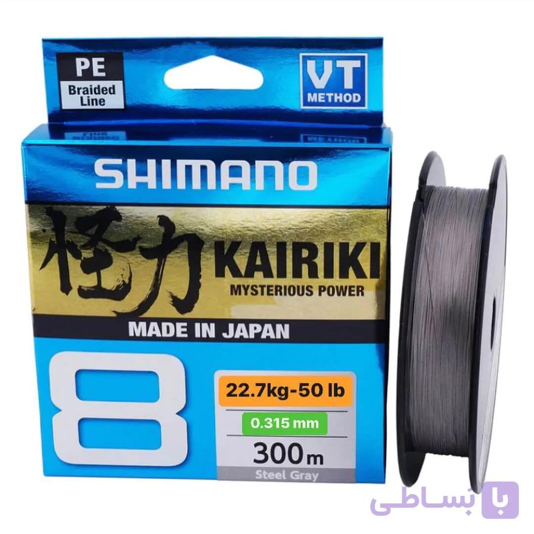 نخ ماهیگیری براید شیمانو خاکستری SHIMANO KAIRIKI 8 — تصویر 1