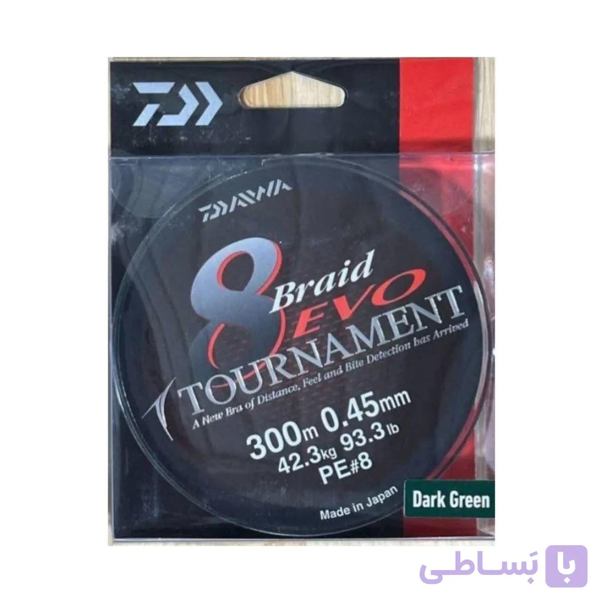 نخ ماهیگیری دایوا تورنومنت Daiwa Tournament 8 Braid EVO 0.45mm — تصویر 1