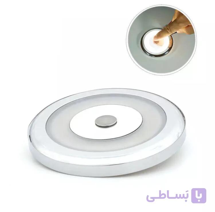 چراغ سقفی گرد کلیددار ۶ وات دیمری- سفید — تصویر 1