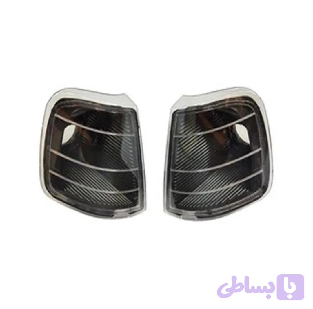 چراغ راهنمای پژو 405 شفاف دودی جفت — تصویر 1
