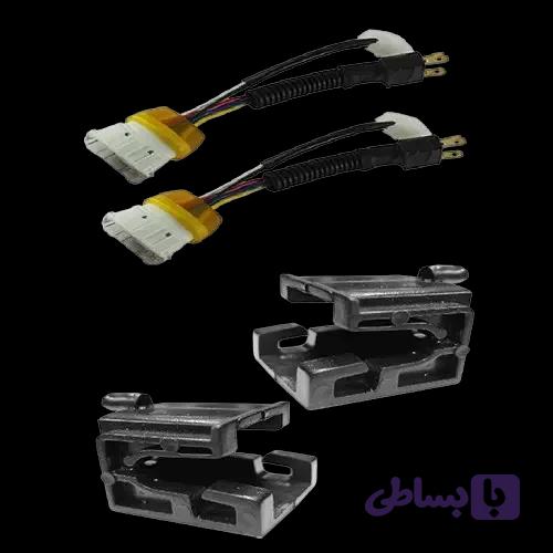 سوکت تبدیل و خار چراغ پراید 131 بسته 4 عددی
