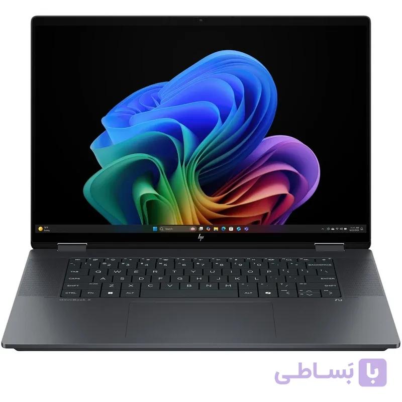 لپ تاپ 16 اینچی اچ‌ پی مدل OmniBook X Flip 16-as0023dx-Core Ultra 7 256V-16GB LPDDR5X 8533MHz-1TB SSD-Touch-Backlit-W