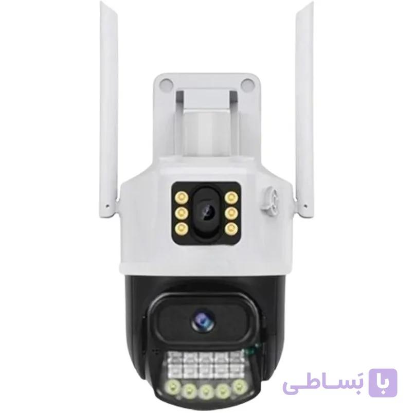 دوربین مینی اسپیددام 2 لنز سیم کارتی 4G سفید — تصویر 1