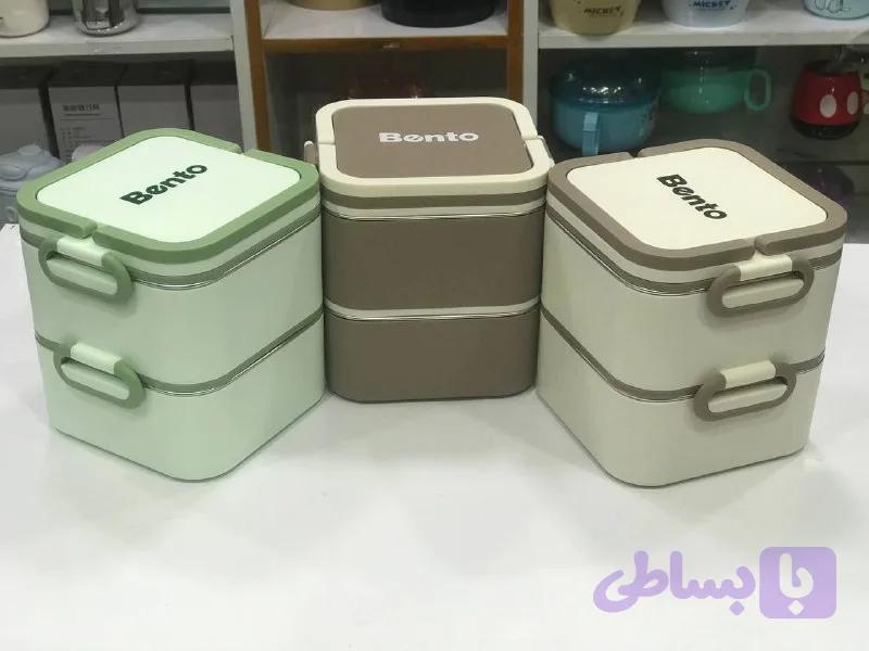 ظرف غذا دو طبقه برند bento