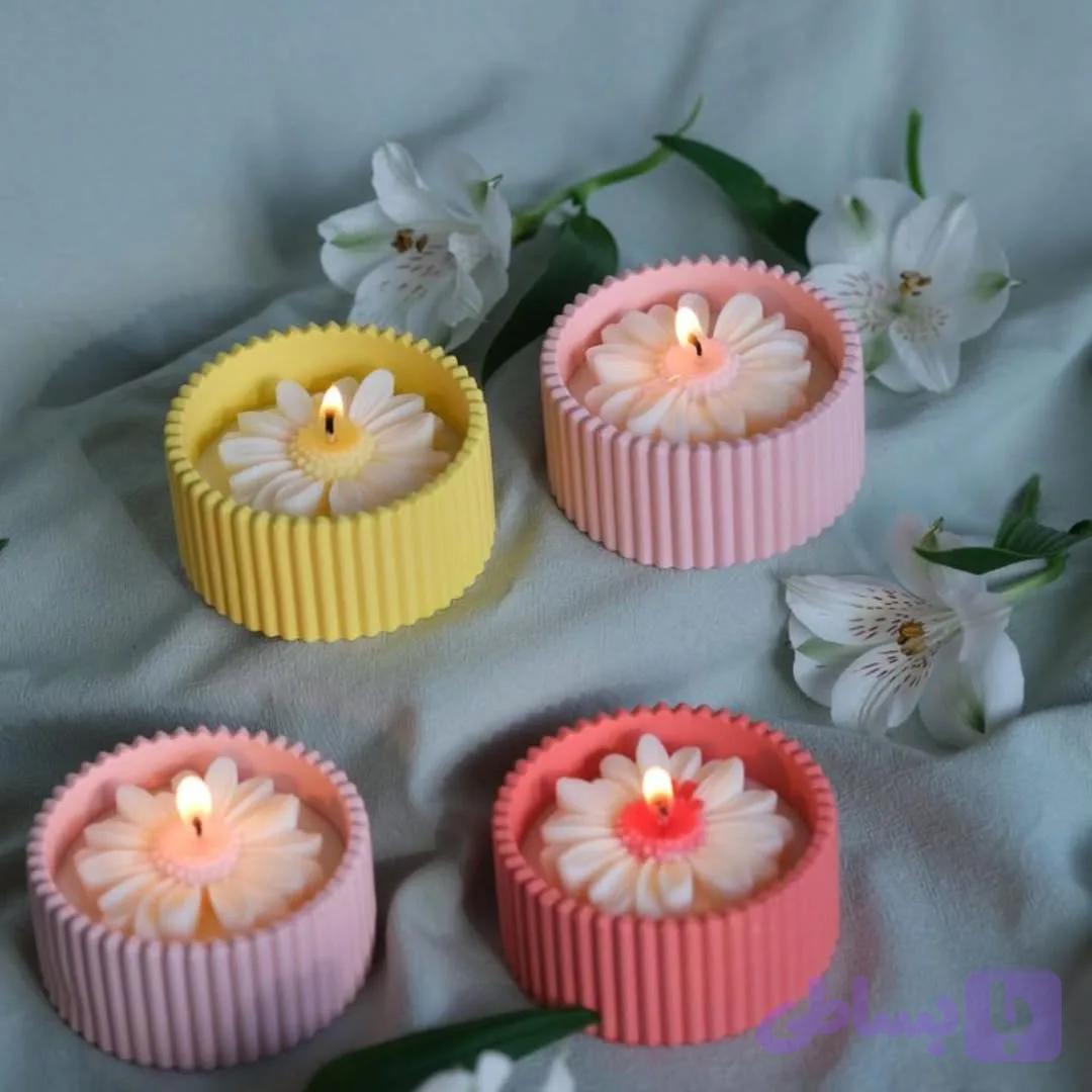شمع بابونه دکوری