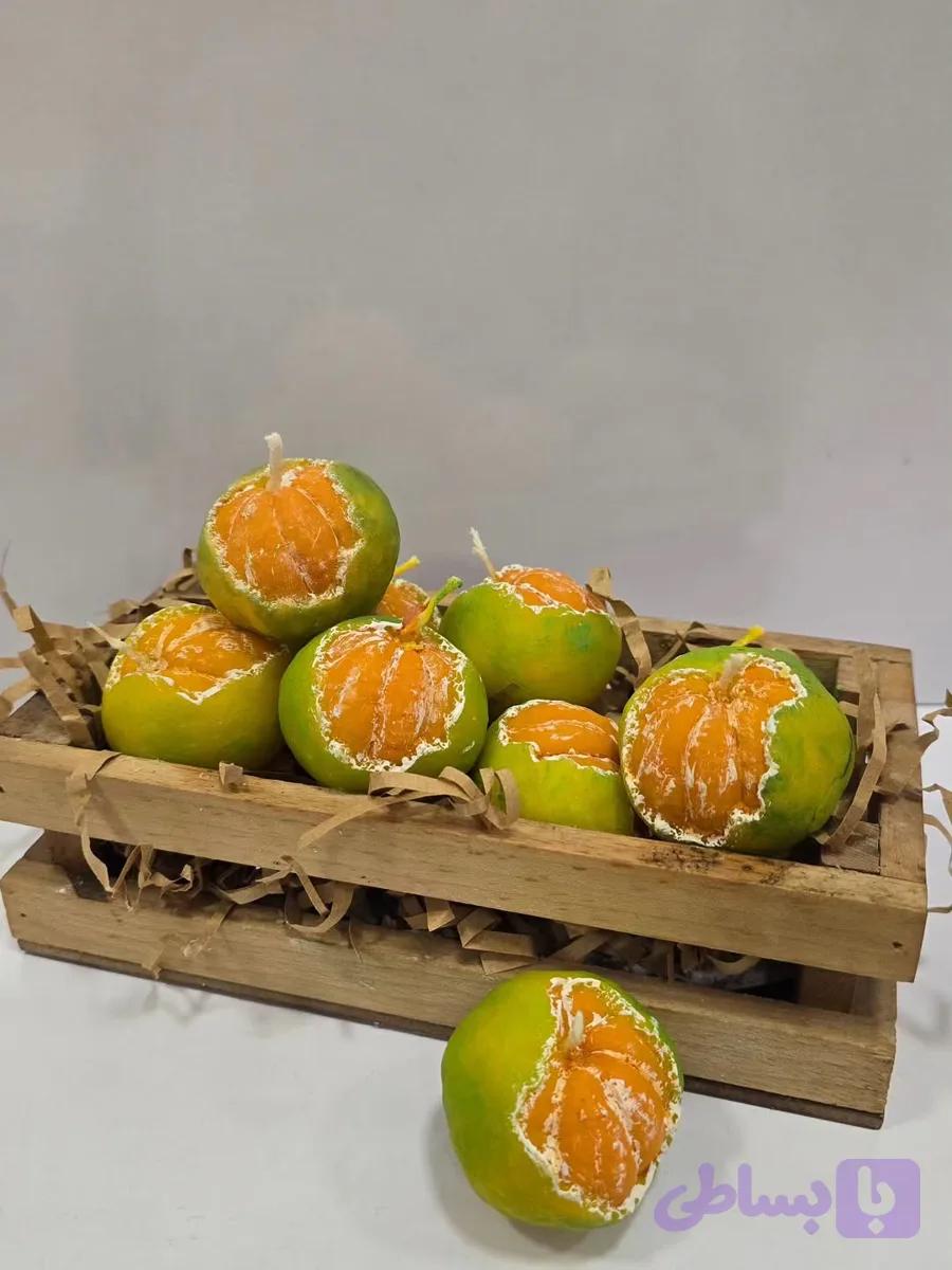 شمع طرح نارنگی