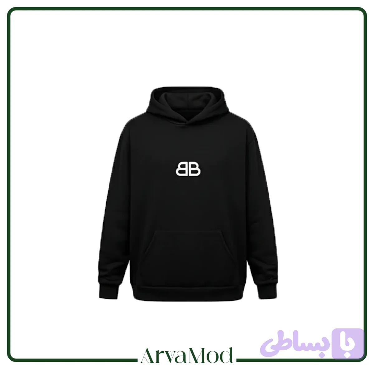 هودی مشکی سه نخ طرح Balenciaga — تصویر 1
