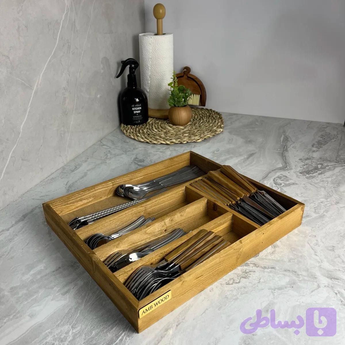 جا قاشقی چوبی — تصویر 1