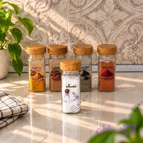 پک لیبل ادویه سه‌بعدی — تصویر 1
