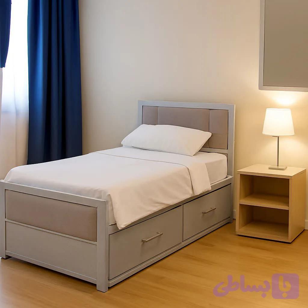 تخت یک نفره کشودار HB-036 (کپی)