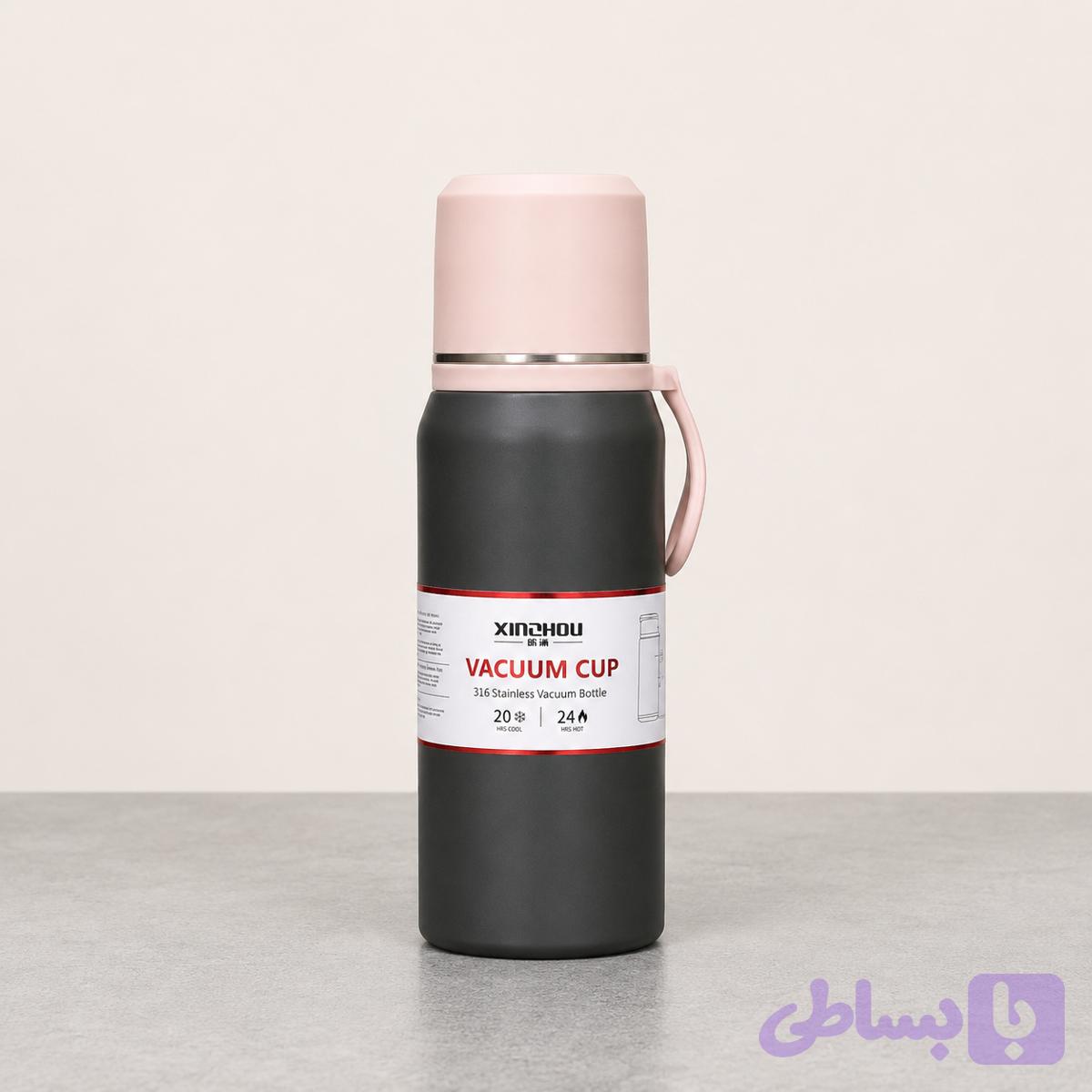 تراول ماگ وکیوم کاپ ژینبائو ۵۰۰ میلی لیتری طوسی