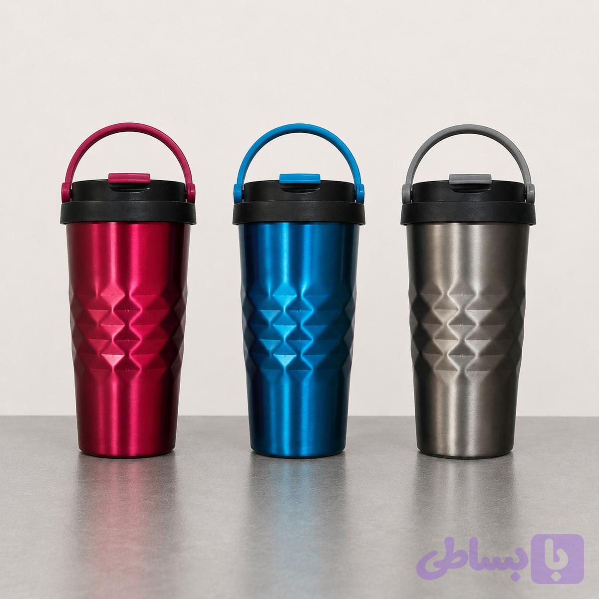 تراول ماگ سه بعدی Coffee حجم ۶۰۰ میلی لیتری ( محل کار ، دانشگاه ، ورزشی )