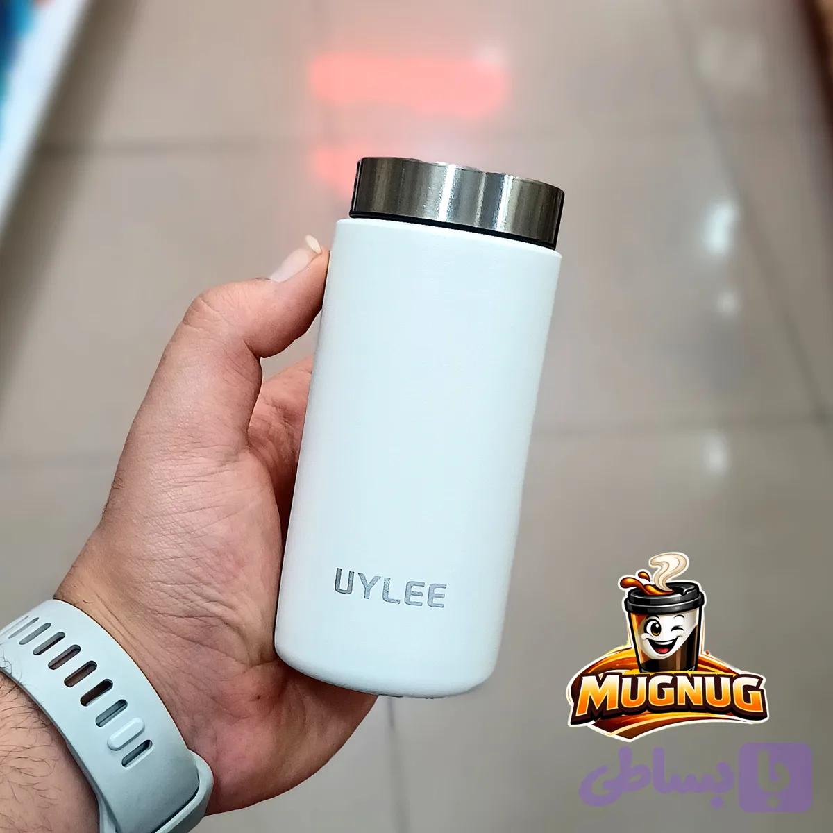 تراول ماگ مینی قلمی UYLEE ( یولی ) حجم ۱۸۰ میلی لیتری - سفید