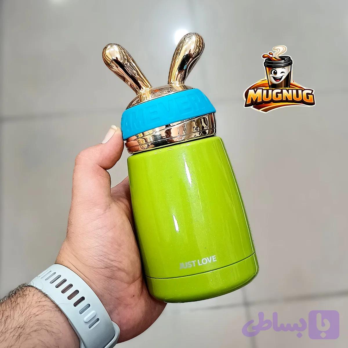 تراول ماگ خرگوشی joo درب پیچی حجم ۳۰۰ میلی لیتری