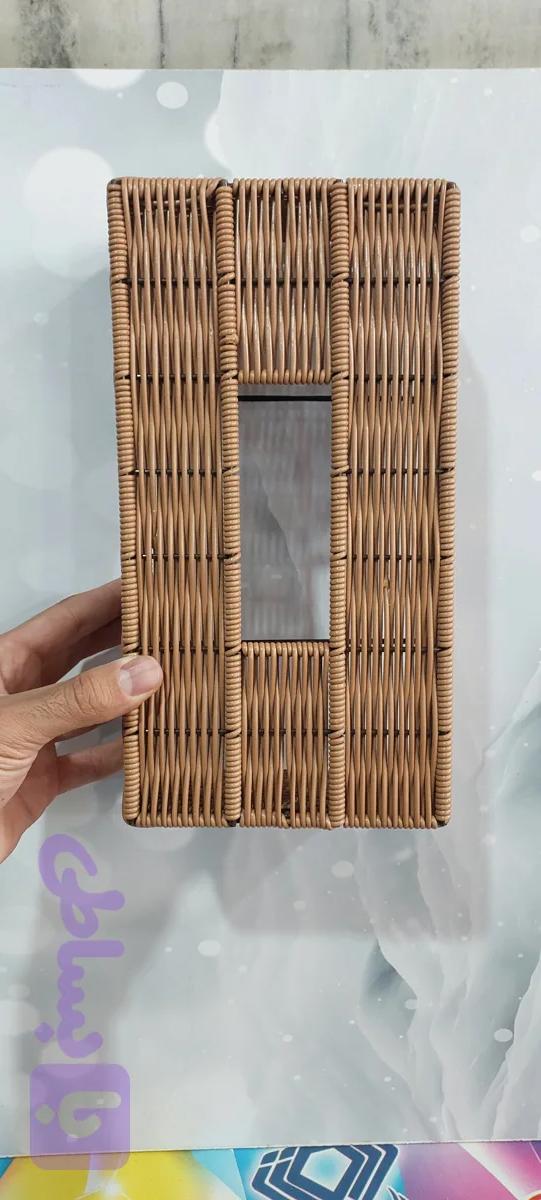 جا دستمال کاغذی حصیری