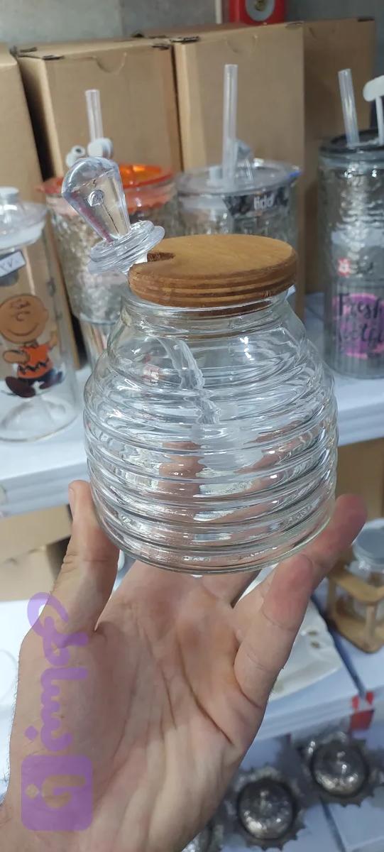 ظرف عسل با قاشق