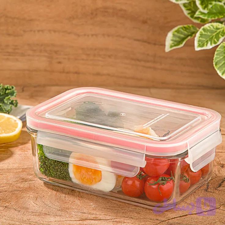 ظرف شیشه ای ۵۸۰ میل لیمون