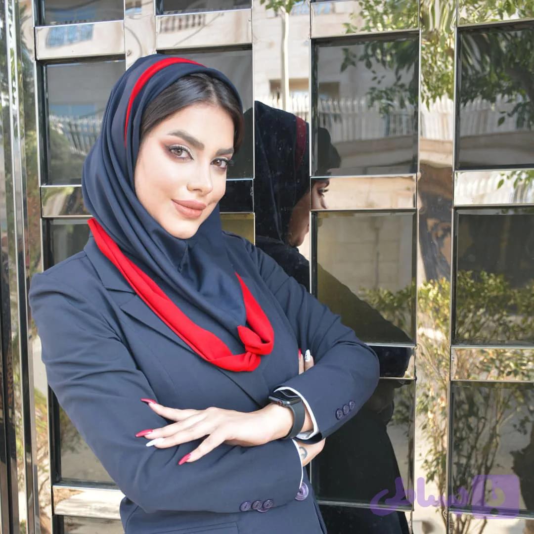 مقنعه شال دار قرمز کد 12