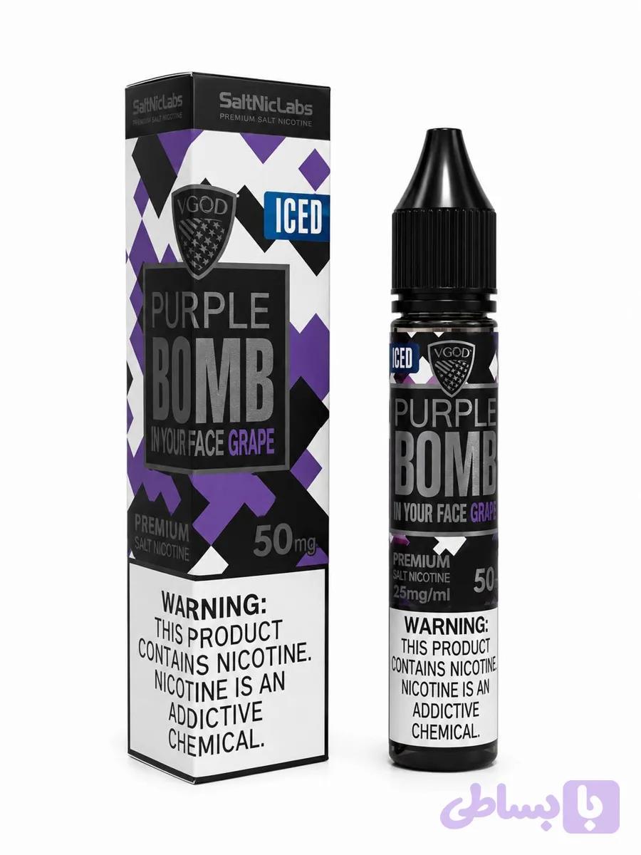 سالت نیکوتین VGOD Purple Bomb Iced Grape