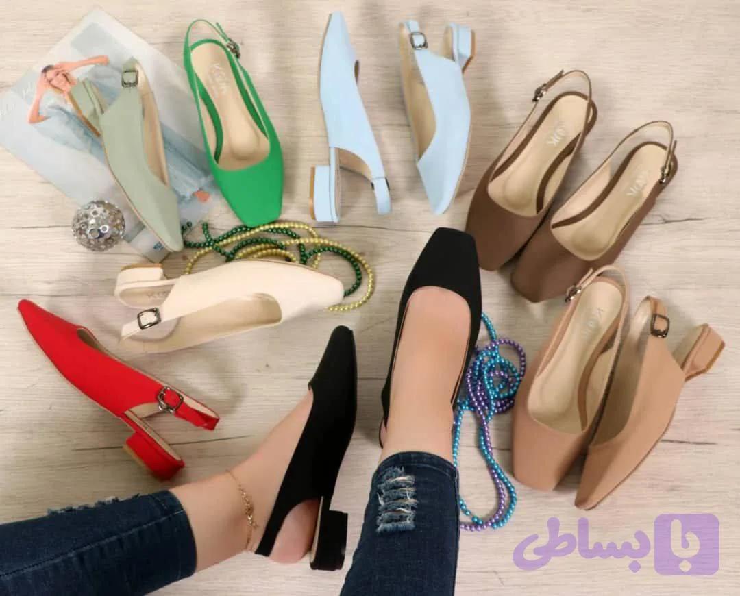 کفش کوک پشت باز مربع — تصویر 1
