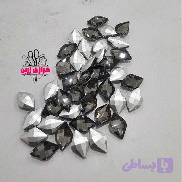 سنگ‌ لوزی سایز۱۰میل رنگ دودی