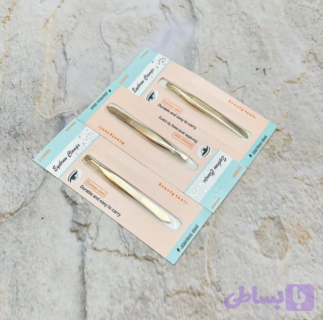 موچین ابرو طلایی