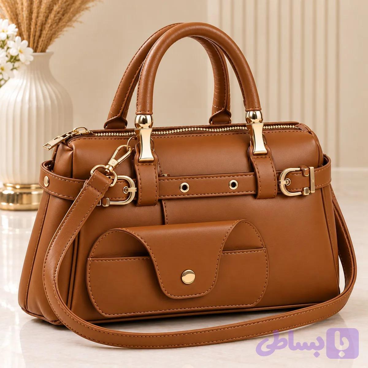 کیف چرم جادار زنانه 11309