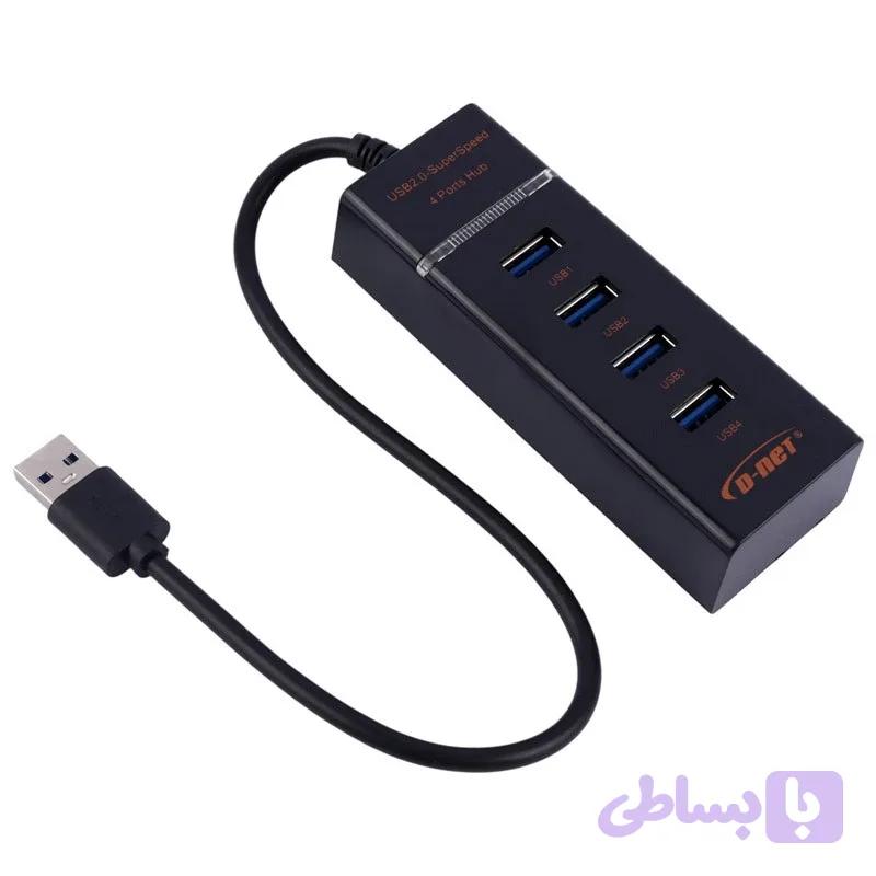هاب USB دی-نت مدل DT-423 — تصویر 1