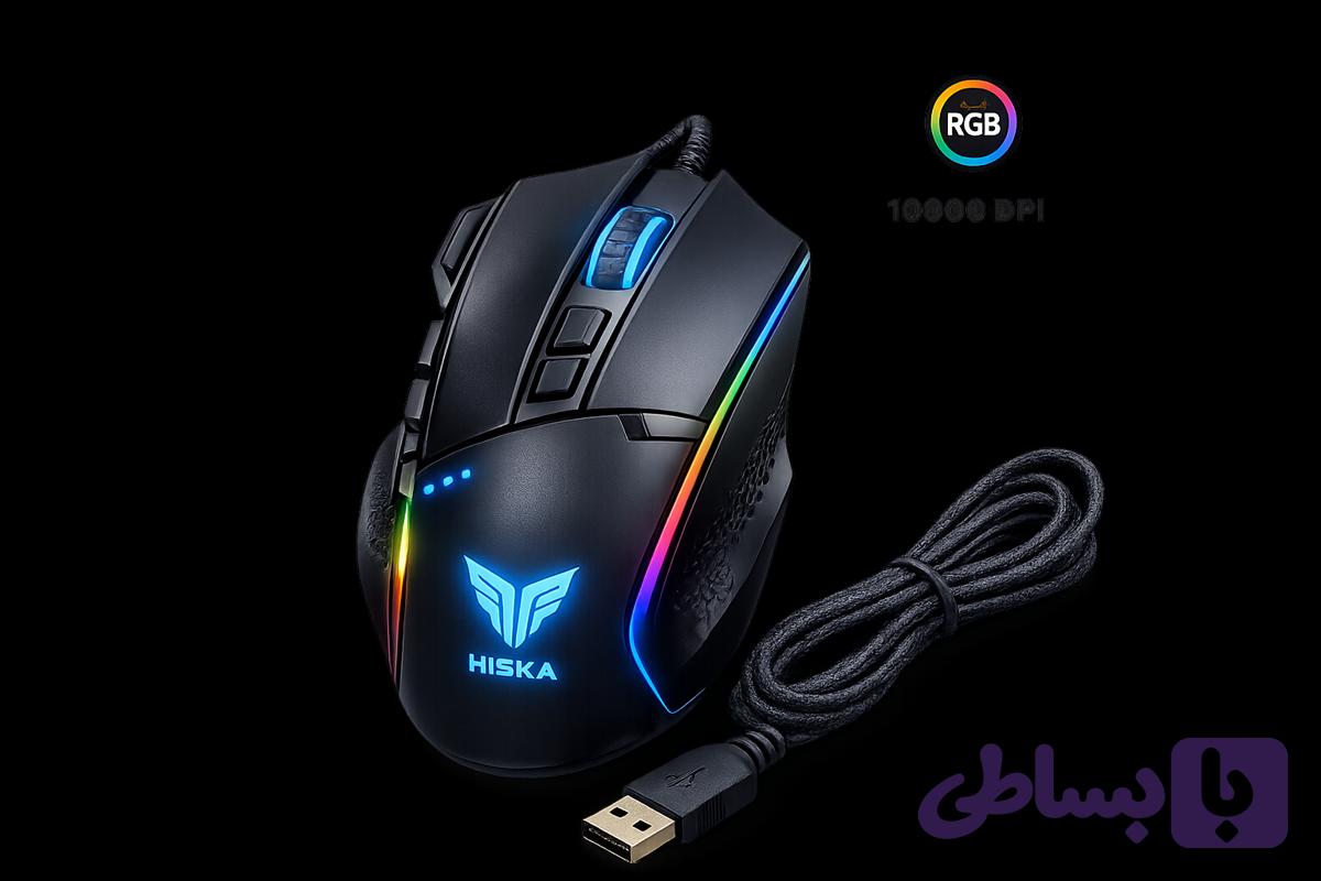موس گیمینگ هیسکا مدل HX-MOG335 — تصویر 1